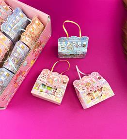 1,5 Cm Genişliğinde 5li Kawaii Desenli Bant Seti x12