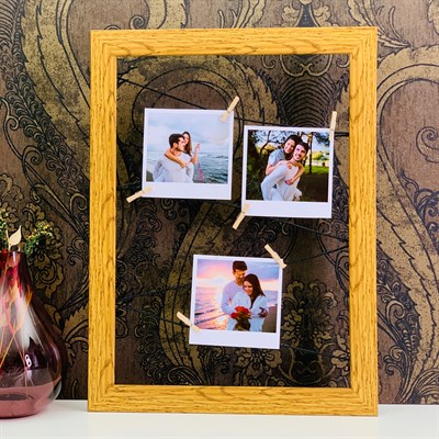 3 Fotoğraflı İpli Fotoğraf Çerçevesi