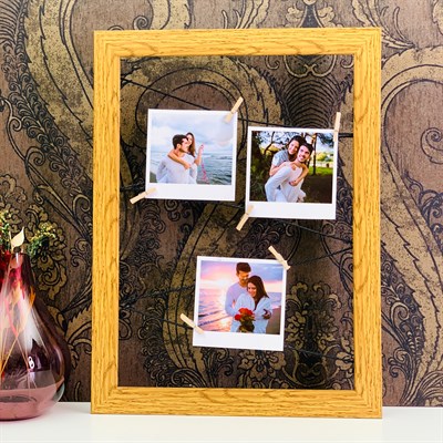 3 Fotoğraflı İpli Fotoğraf Çerçevesi