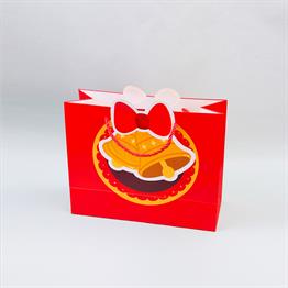 32x26 Yılbaşı Desenli Hediye Çantası X12