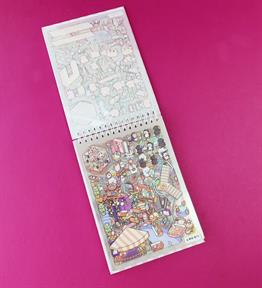 3D 20 Yaprak Etiket 20 Yaprak Tasarım Kartı Sticker Defter x6