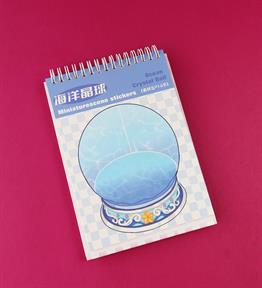 3D 20 Yaprak Etiket 20 Yaprak Tasarım Kartı Sticker Defter x6