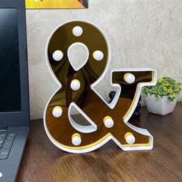 3D Işıklı Led Harf Dekoratif Aydınlatma Büyük Boy &