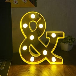 3D Işıklı Led Harf Dekoratif Aydınlatma Büyük Boy &
