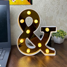 3D Işıklı Led Harf Dekoratif Aydınlatma Büyük Boy &