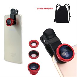 3Ü 1 Arada Telefon Kamera Clip Lens