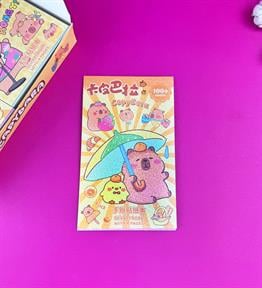 4 Sayfa Sticker Defter Capybara x24