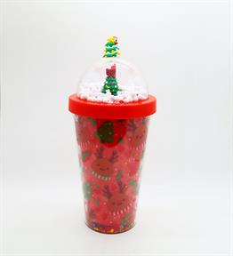 450 ML Yılbaşı Pipetli Bardak