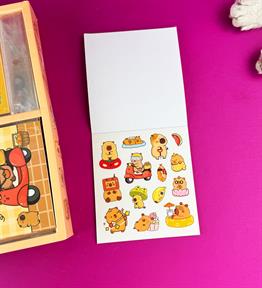 5 Sayfa Sticker Defter Capybara x40