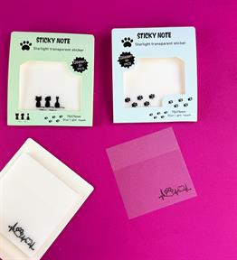 50 Yaprak Şeffaf Post-it Kedi x12