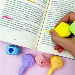 5li İstiridye Tasarımlı Keçeli Kalem
