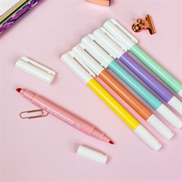 6 Pcs of Soft Colors Markers Set