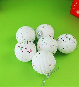 6lı Yılbaşı Ağacı Süsü 5 Cm x12