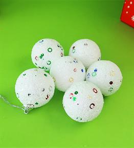 6lı Yılbaşı Ağacı Süsü 5 Cm x12