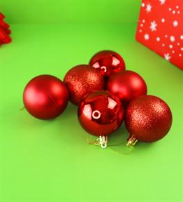 6lı Yılbaşı Ağacı Süsü 6 cm x6