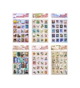 8 Sayfa Pul Sticker x24