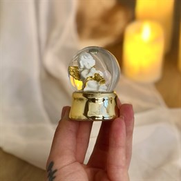 Gold Glitter Snow Globe Mini