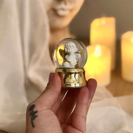 Gold Glitter Snow Globe Mini