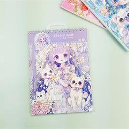 Anime Tasarımlı Sketchbook X 8