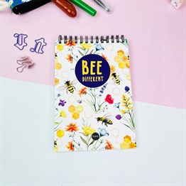 Arı Motto Tasarımlı Spiralli Defter