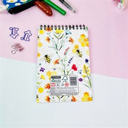 Arı Motto Tasarımlı Spiralli Defter