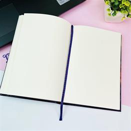 Pembe Papatya Tasarımlı Kalın Kitap Görünümlü Defter
