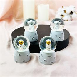 Astronot Mini Işıklı Kar Küresi