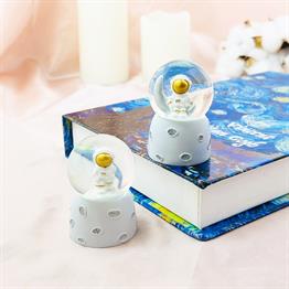 Astronot Mini Işıklı Kar Küresi