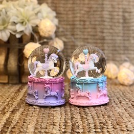 Carousel Snow Globe
