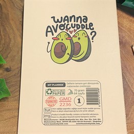 Avokado Tasarımlı Geri Dönüşümlü Kraft Defter