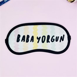 Baba Yorgun Tasarımlı Uyku Bandı