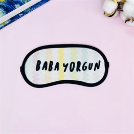 Baba Yorgun Tasarımlı Uyku Bandı
