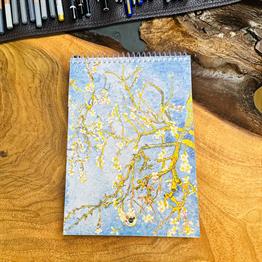 Badem Çiçeği Tasarımlı A5 Sketch Book - Eskiz Defteri