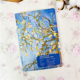 Badem Çiçeği Tasarımlı Art Defter