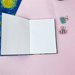 Badem Çiçeği Tasarımlı Sert Kapaklı Lastikli Mini Defter