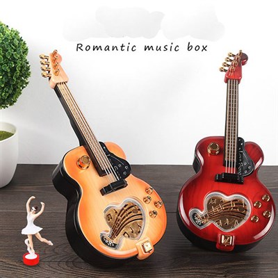 Balerinli Gitar Müzik Kutusu