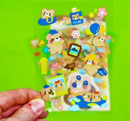 Bam 2110 Ayıcık Desenli 6lı Sticker x12 