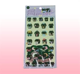 Bam 2113 4 Model Kedi Sticker x12