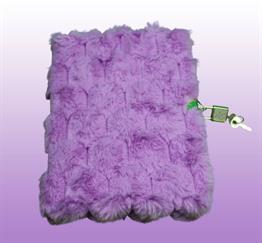Bam 2117 80 Yaprak Çizgili Kilitli Peluş Defter x4