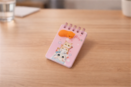 BAM 2201 Çizgili 80 Yaprak Moj Moj Kapaklı Defter 7,5X10,5 cm X16