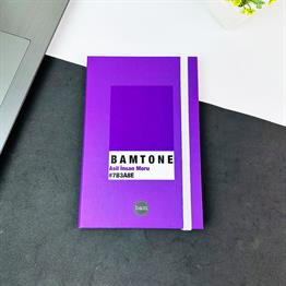 Bam Tone Mor Tasarımlı Lastikli Defter