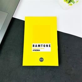Bam Tone Sarı Tasarımlı Lastikli Defter
