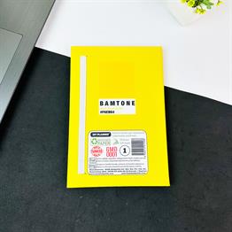 Bam Tone Sarı Tasarımlı Lastikli Defter