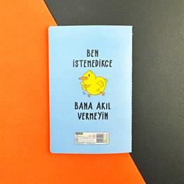 Bana Akıl Verme Tasarımlı Terzi Dikişli Defter