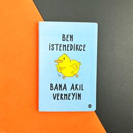 Bana Akıl Verme Tasarımlı Terzi Dikişli Defter