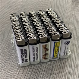Baskılı Taşlı Plastik Çakmak Toptan İstoç