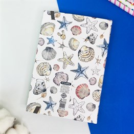 Be Positive Deniz Kabuğu Tasarımlı Lastikli Defter