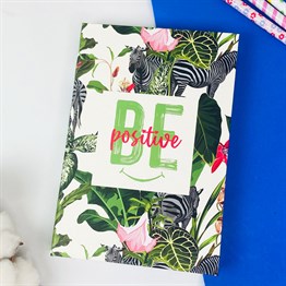 Be Positive Tasarımlı Lastikli Defter