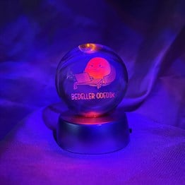 Bedeller Ödedik Tasarımlı Işıklı Cam Küre