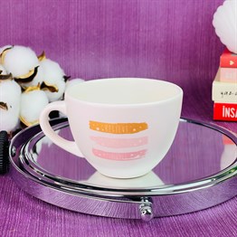 Believe Dream Shine White Printed Cup